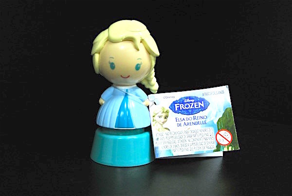 Frozen Princess Plastic Toy Figures With Disney Logo Blue / Pink Color