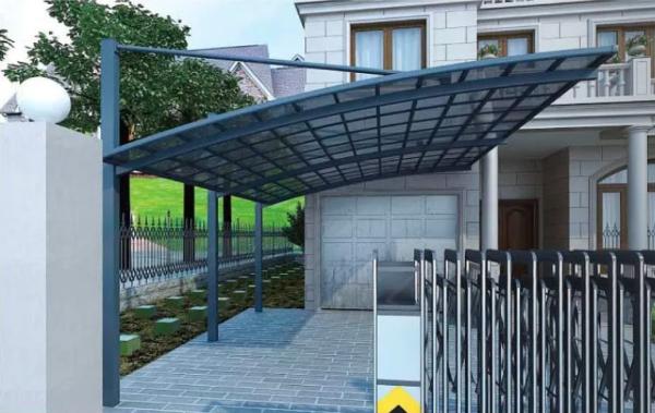 Household Carport Aluminum Alloy Suspended Style Garage Car Parking Shed