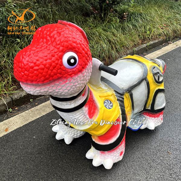 Red Color Children Jurassic Park Ride On Dinosaur 100kg Load Electrical Walking Dinosaur