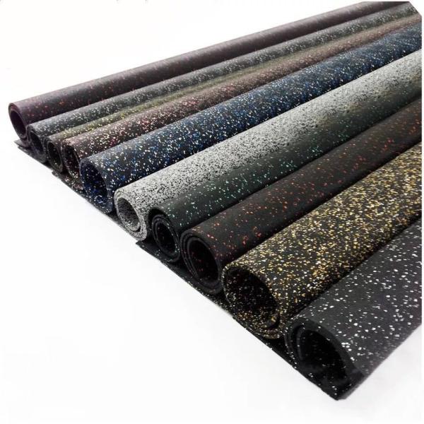 1220X6mm Non Slip Rubber Matting Roll Shock Absorption Gym Mat Rolls Lightweight For Exercise