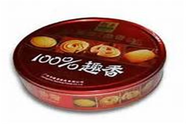 Metal Round Biscuit Cookie Metal Tin Box For Food And Gift Packaging