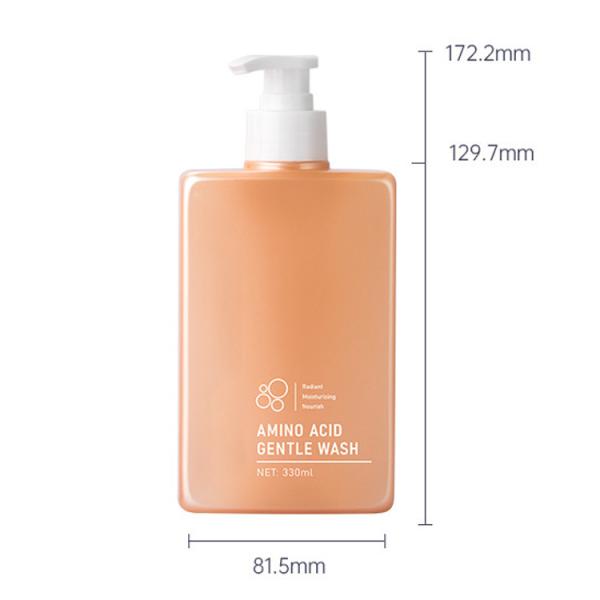 330 ml Frasco Liso de PP Laranja/ Rosa Com Bomba Branca Para frasco de loção shampoo