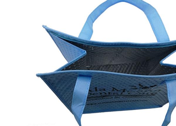 NonWoven Portable Cooler Bag Printed Zipper Insulated Lunch Tote Bag