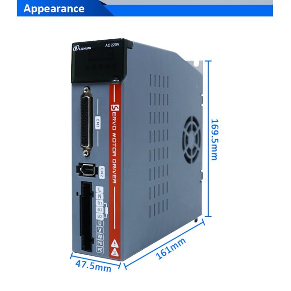 Lichuan AC Servo Motor Drivers Kit A5 LC20L 1000W 1.0KW 3.2N.m 220V 5.8A 3000RPM IP65