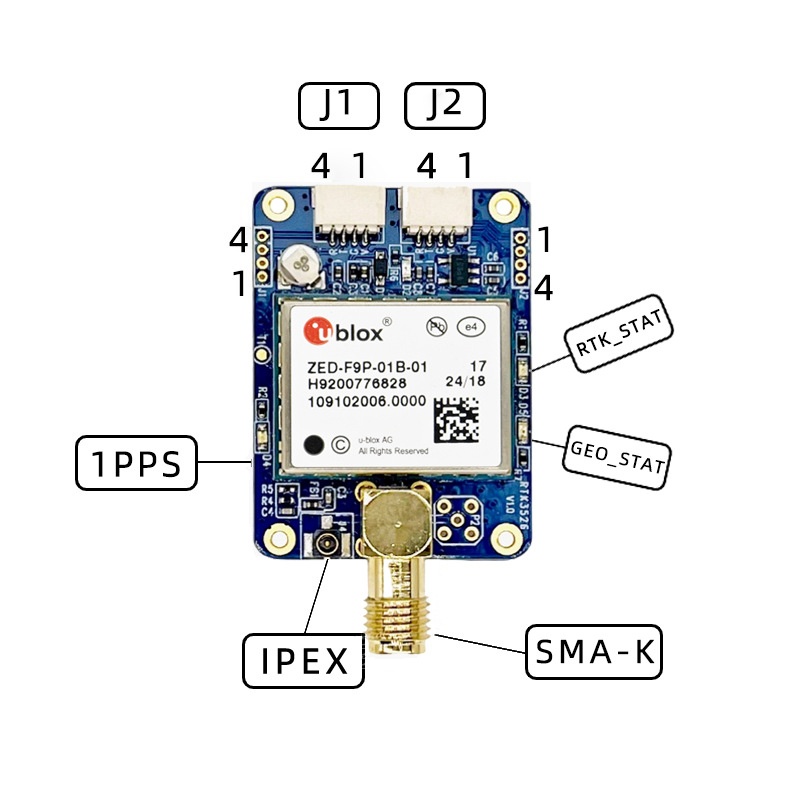 Centenary Star High-Precision RTK Module Zed-F9P-04B GPS Beidou GNSS Racing Drones Board Centimeter-Level Accessories