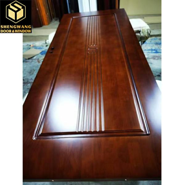 Maximum Size 4 X 8 Sapele With Fireproof  Aluminum Room Door For Customized