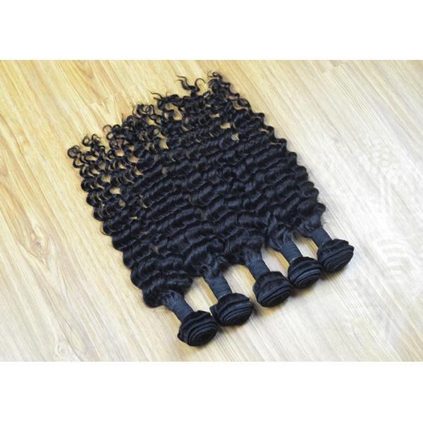 10'' - 30 '' 5A Virgin Malaysian Hair Deep Wave No Fizzle Tight And Neat Reinforce Weft
