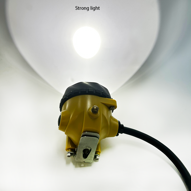LED Mining Lamps Corded Miners Cap Lamp with Rechargeable Battery Providing 25000 Lux Brightness for Underground Work Lighting