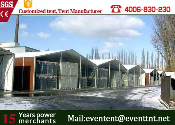 Waterproof Outdoor Warehouse Tent 25 Meters With ABS Wall Clear Window