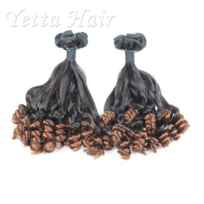 Cabelo humano peruano do Aunty Funmi do profissional 100%/extensões tiradas dobro do cabelo de Remy