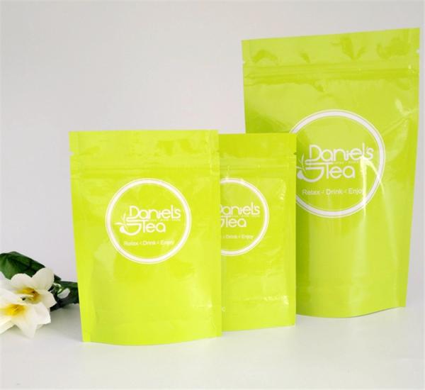 tea doypack bags white craft paper food pouch dry fruit packaging bag