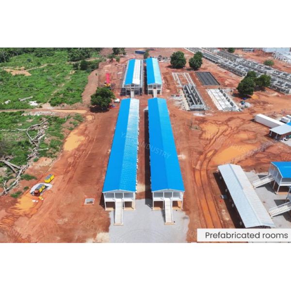 Thermal Insulation Mining Camp Flatpack Container House Modular Building