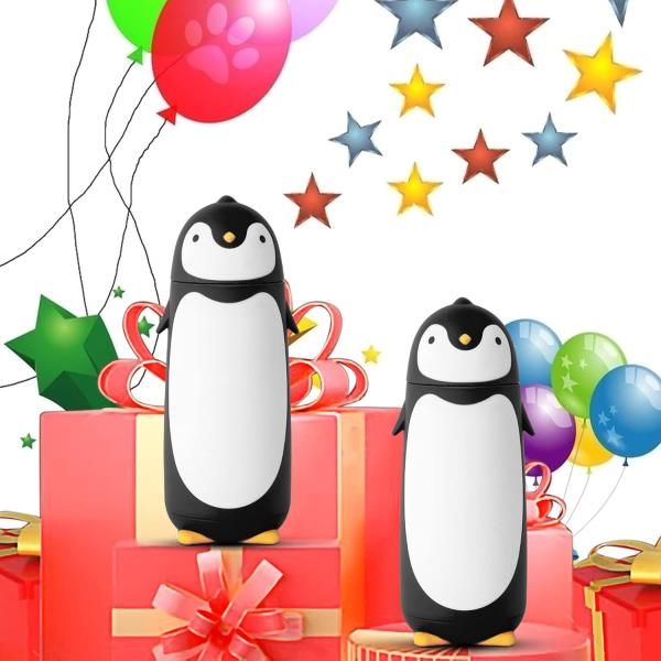 Пингвин Нержавеющая сталь Вакуумные изолированные чашки Путешественный кружок Чай Бутылка воды Кофейная бутылка