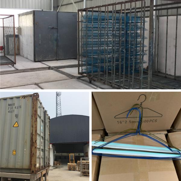 14.5 Gauge Clothes Wire Hanger Powder Coated Surface 21cm Hanger Height