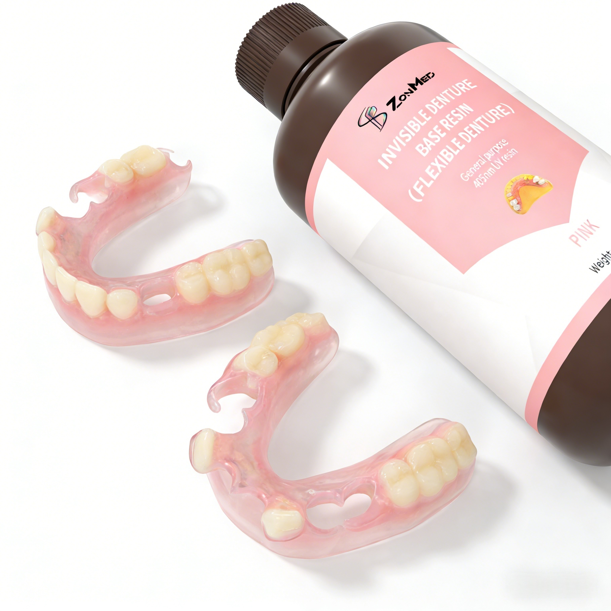 High Flexibility Flexible Denture Base Resin Invisible Denture Base Resin Engineered for Comfortable Removable Denture Bases