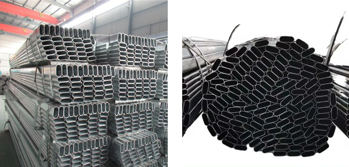 201 304 Welded Matte Finish Stainless Steel Rectangular Elliptical Pipe