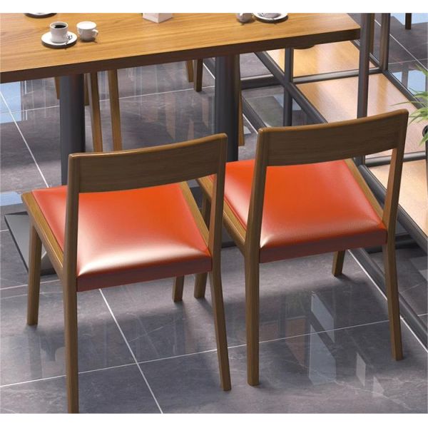 Custom Coffee Shop Dining Table and Sofa Set Restaurant Leather Wood Booth Seating and Chair Furniture