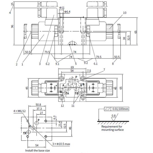 Durable Hydraulic Control Valve Directional Poppet Valve With Solenoid Operation