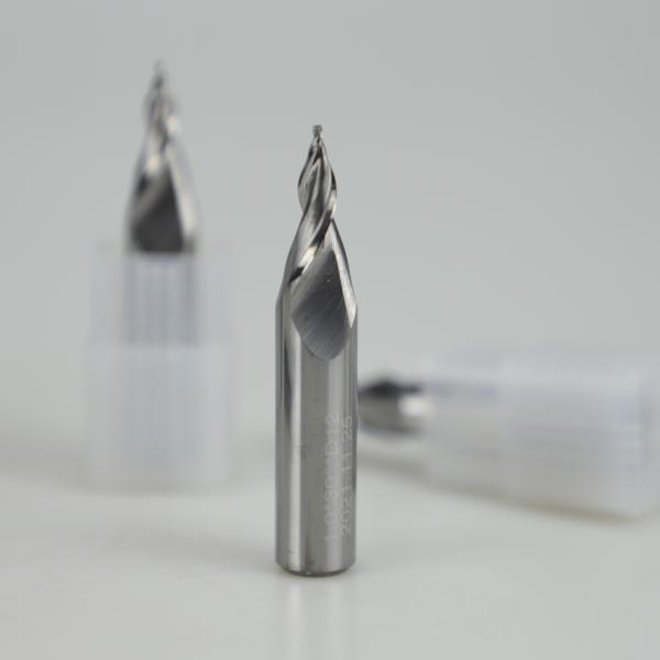 Steel Tungsten Carbide Endmills 65 Degrees Mini Engraving Milling Cutter For Acrylic Sheets