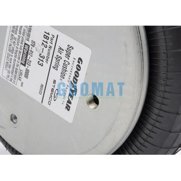 Goodyear 1B12-313 Single Industrial Suspension Air Spring Rubber / Stainless Steel