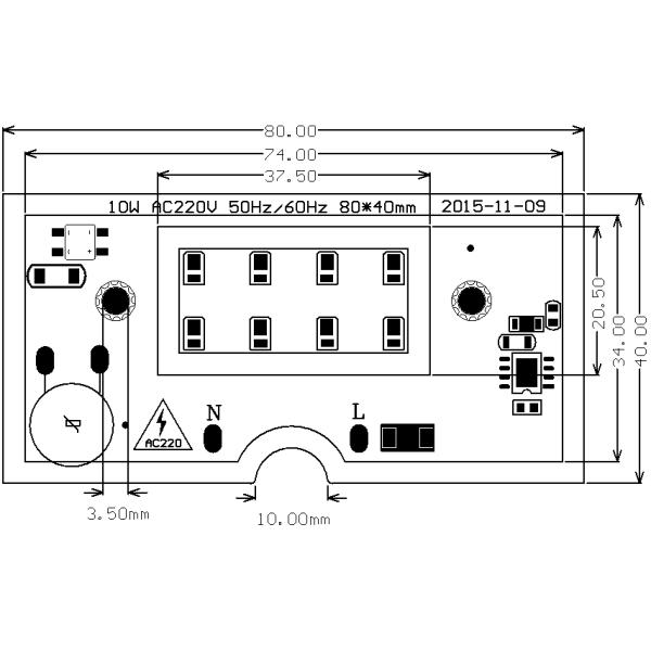 Universal High Voltage High Brightness IC AC LED Light Linear Driver ODM Solutions For Floor Lighting