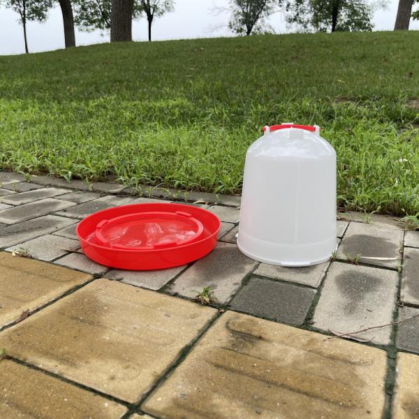 努力 の ない 水分 補給 赤色 の プラスチック 製 の 鶏 の 飲み物 便利 な 灌輸