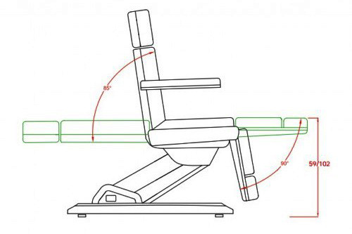 Full Automatically Massage Table Chair Heavy Duty With 3 Electric Motors