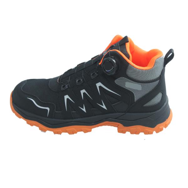 CE Microfiber Leather Rubber Cement Protection Footwear With Mesh Upper Safety Shoes For Men