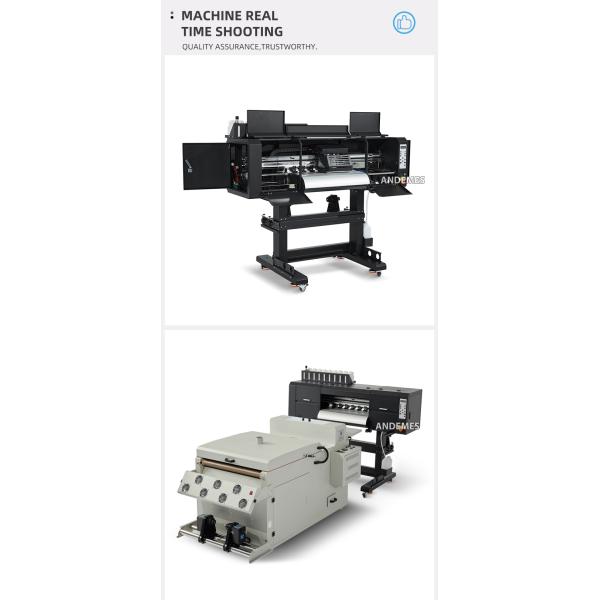 Профессиональный DTF принтер с белым чернилом шириной печати 60 см 3 головы флуоресцентный сушилка