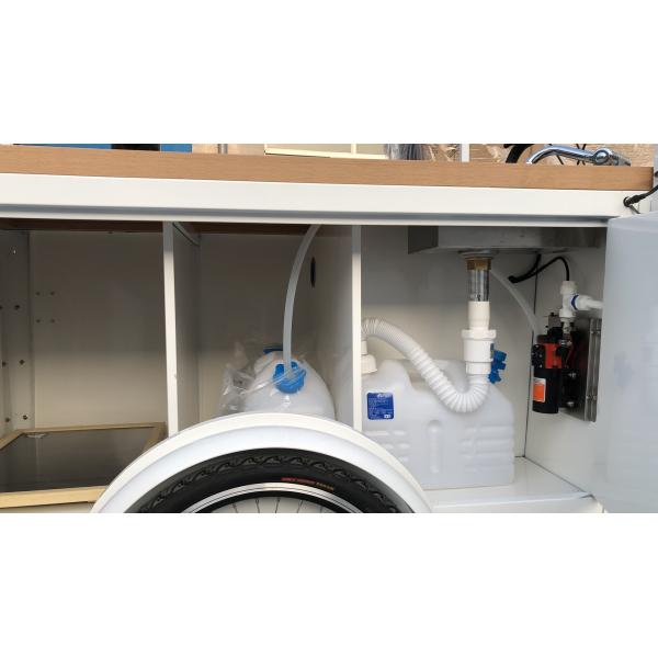 Box Structure Mobile 25° Climbing Tricycle Coffee Cart