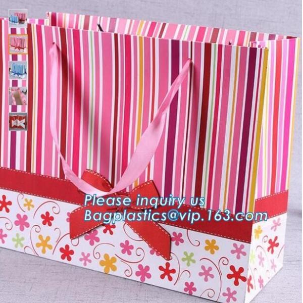 recycled white custom printing logo shopping paper bag,Wholesale custom luxury gift packing paper bags with handle PACKA
