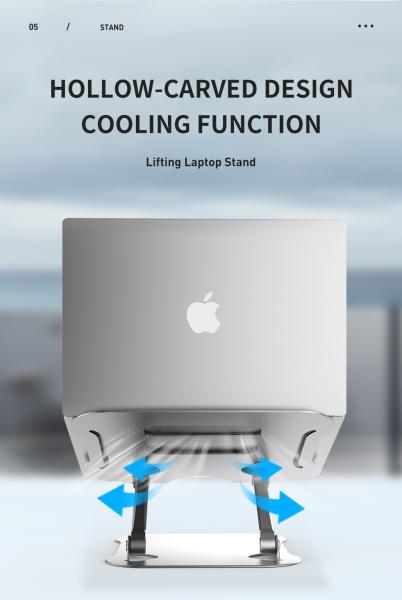 15.6Inch 895g Adjustable Ergonomic Portable Aluminum Laptop Desk Stand
