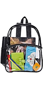 Clear Sling Bag, Stadium Approved Clear Bag, Transparent Chest Daypack for Hiking, Stadium or Concerts