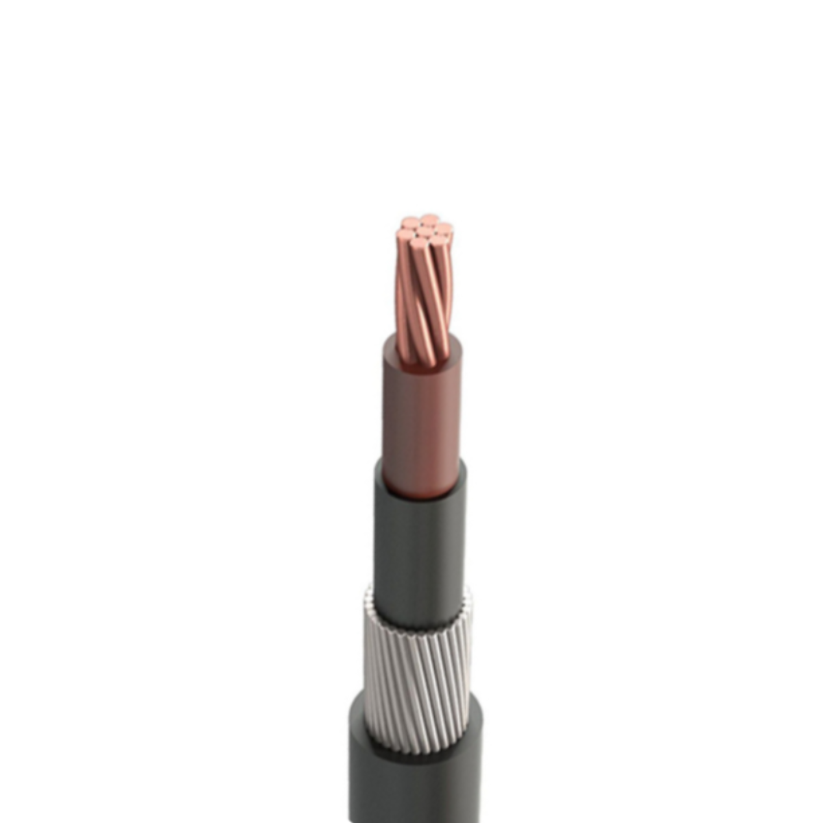 0.6/1KV LSOH AWA Aluminium Wire Armoured Electrical Cable Single Core IEC 60502-1