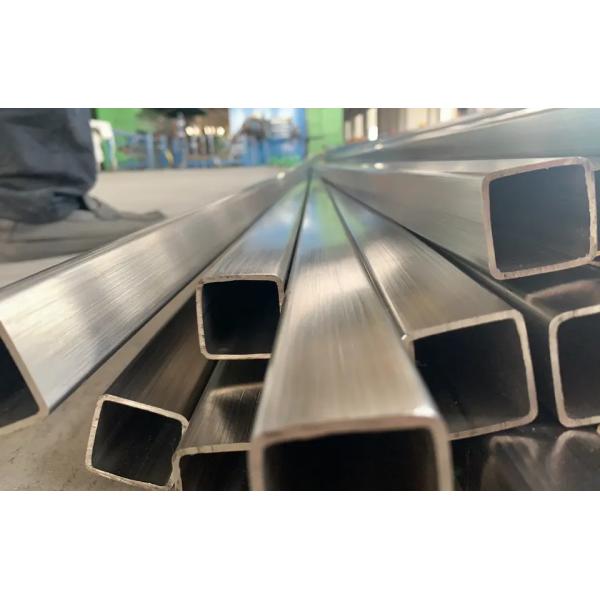 Decorative Hairline Stainless Steel Square Tube Pipe ASTM 316 304  201 Hollow Section