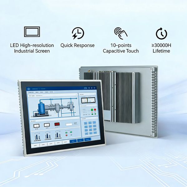 10.1 21.5 Inch Fanless Industrial Chassis Panel Touch PC Embedded Android/Linux/Win 10/11 4GB RAM 32GB Storage