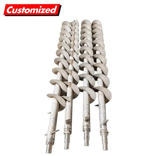 Stainless Steel Screw Flight Auger Blade Sectional Spiral Blade Helical Flight