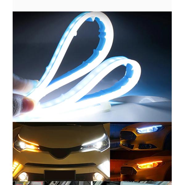 Couleur 300mm de bande à tube en ruban du phare LED de voiture de secours double 450mm 600mm