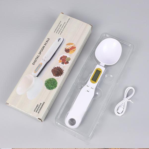 Cuillères à cuisson réglables numériques pour la cuisine Mesurer le rayonnement 500G/0.1G Double tête batterie écran LCD