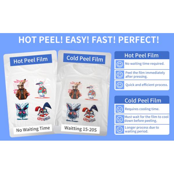 60cm Digital Printing DTF Heat Transfer PET Film DTF Printer Film Men Canvas Shoes T-shirts Printing DTF Paper PET Film