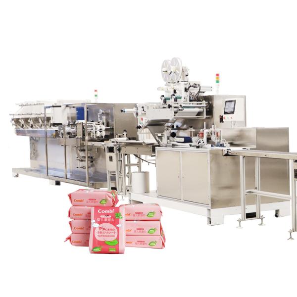 AC 380V 50HZ/60HZ Fully Automatic Wet Wipes Packaging Machine for Hot-rolled Non-woven