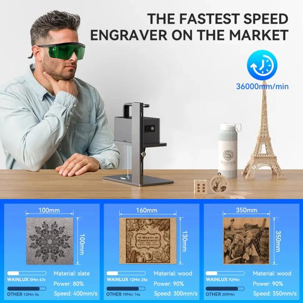Home Mini Portable Handheld Laser Engraver Laser Marking Machine For Metal / Non Metal