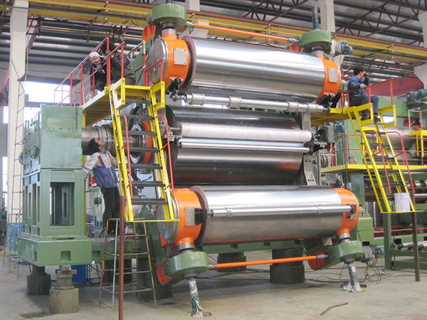 Customized Working Layer Rubber Mixing Machine Blue Green Color Suitable For Industrial Rubber Processing Loading Port