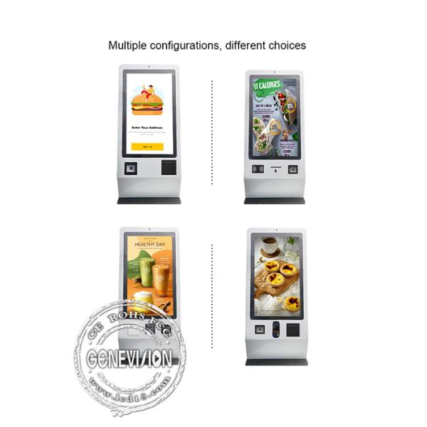 24 киоска 350cd/m2 POS обслуживания собственной личности дюйма настольных с блоком развертки штрихкода