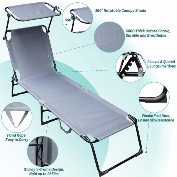 Modern Outdoor Hotel Floor Portable Swimming Pool Folding Chaise Lounge Chair For Living Room