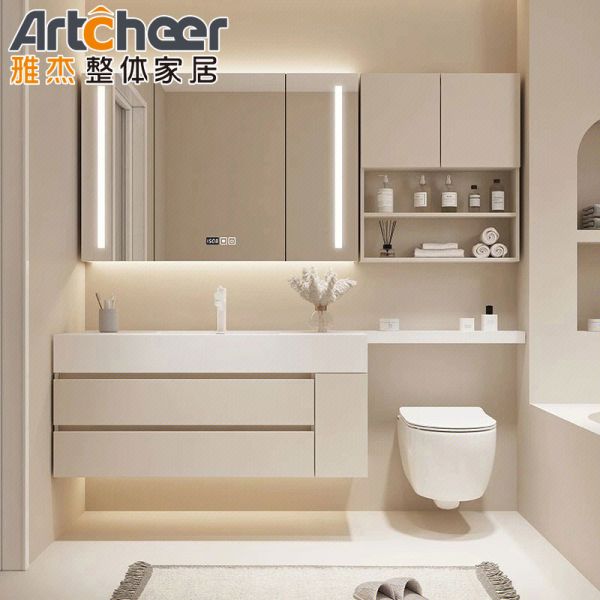 Modern Design Waterproof Bathroom Vanity Combo with Customized Size for Contemporary Bathrooms