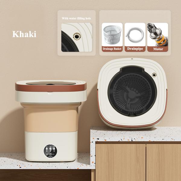Plastic Tub Fully-automatic Portable Mini Folding Washing Machine for Underwear Socks