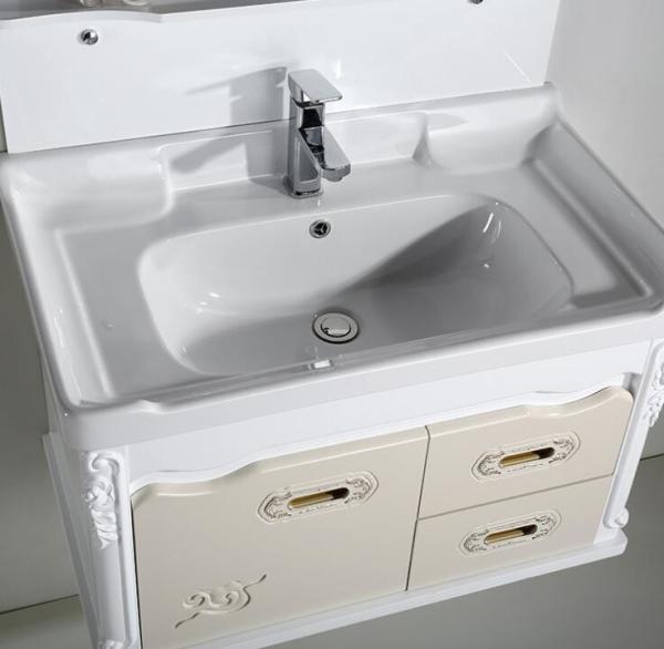 PVC bathroom vanity / wall cabinet / hanging cabinet / walnut color for bathroom