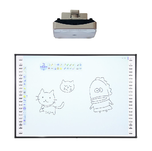 120 Inch Interactive Whiteboard with 20-Point Touch and Infrared Technology for Education and Conferences