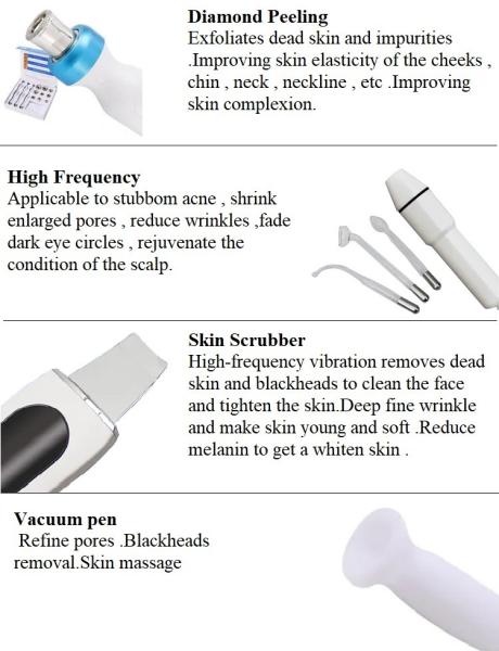 Skin Care Hydra Facial Machine 240V Diamond Skin Microdermabrasion Machine 250 VA